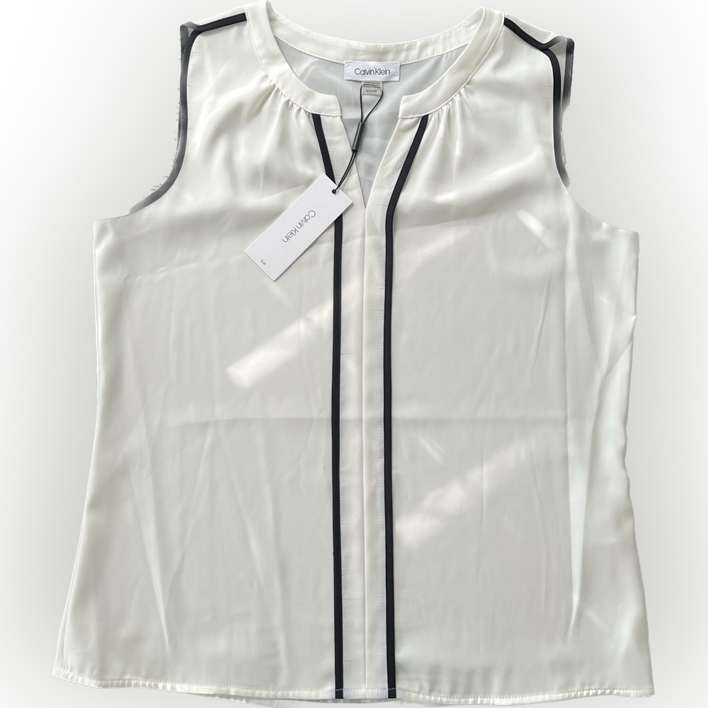 Calvin Klein sleeveless blouse new with tags size S